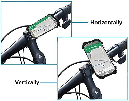 Bisiklet Cep Telefonu Tutucu, 360 Derece Dönen Silikon Bisiklet Tutucu, Dönebilen ve Ayarlanabilir Evrensel Silikon, evrensel