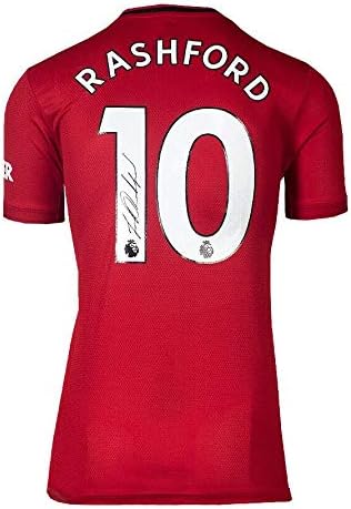 Marcus Rashford İmzalı Manchester United 2019-20 Forması-10 Numara İmzalı-İmzalı Futbol Formaları