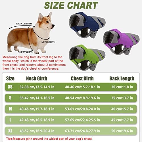 PETLOFT Köpek Kış Ceket, Yansıtıcı Su Geçirmez Köpek Kış Ceket Rüzgar Geçirmez Sıcak Açık Polar Kış Köpek Ceket ile Ayrılabilir
