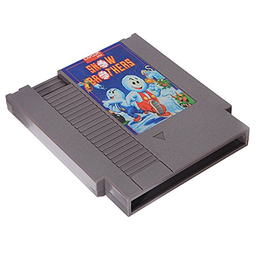 NES Nintendo için Snow Brothers 72 Pin 8 Bit Oyun Kartı Kartuşu
