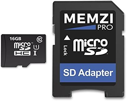 MEMZİ PRO 16 GB Sınıf 10 90 MB/s Micro SDHC Hafıza Kartı SD Adaptörü ile Sony Xperia C veya X Serisi Cep Telefonları için