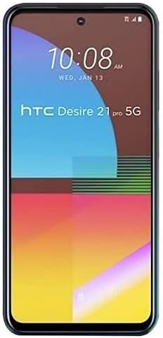 HTC Desire 21 Pro 5G 128GB 8G RAM Fabrika Kilidi (Yalnızca GSM | CDMA Yok - Verizon/Sprint ile Uyumlu değil) Uluslararası Sürüm-Mavi