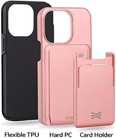 TORU CX Premium ile Uyumlu iPhone 12 Mini Ayrılabilir Cüzdan Kılıf-Koruyucu Çift Katmanlı TPU Tampon ve Sert Kapak ile Slayt