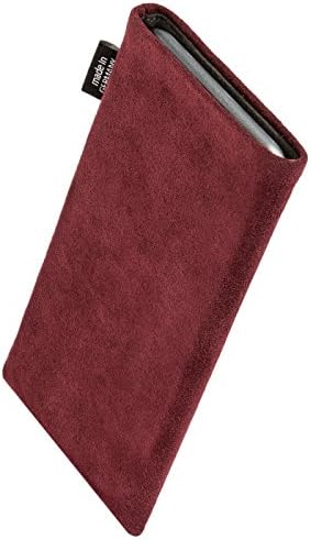 Fitbag Klasik Bordo Özel Tailored Kollu Huawei Onur ıçin 10 Lite / almanya'da Yapılan / Hakiki Alcantara kılıf Kapak Ekran