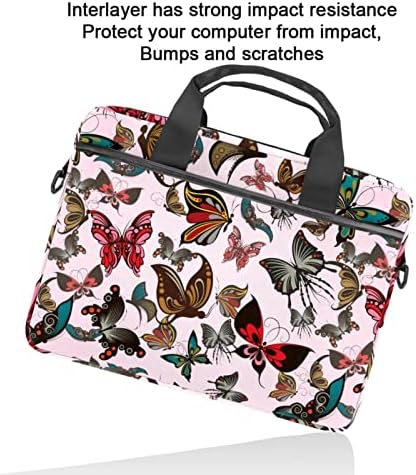 Kelebek Pembe laptop çantası Kadınlar için Messenger omuzdan askili çanta 14.5 İn Laptop taşıma çantası İş Evrak Çantası Erkekler