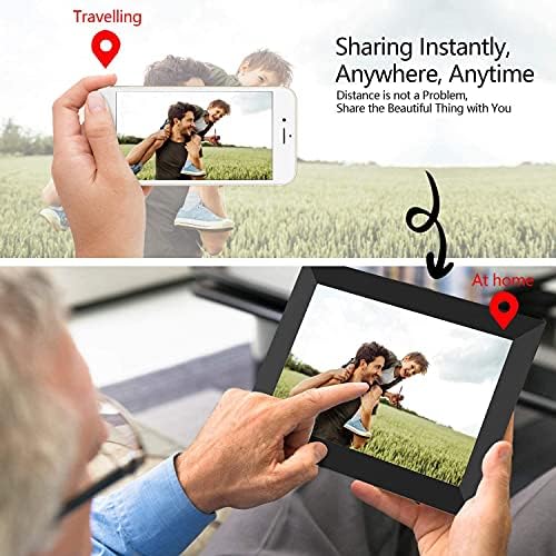 Dijital Fotoğraf Çerçeveleri WİFİ 10 inç Fotoğraf ve Videoyu Anında App/Facebook/Twitter/E-posta ile Her Yerde Paylaşın Dokunmatik