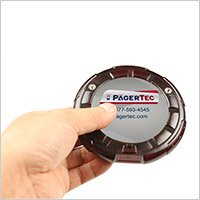 Pagertec Dijital Coaster 2.0 Çağrı Sistemi, Coaster Tarzı Sistemi, kırmızı LED ışıkları (15 Set)