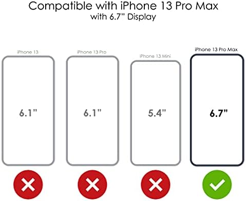 iPhone 13 Pro MAX için Distinctİnk Şeffaf Darbeye Dayanıklı Hibrit Kılıf (6.7 Ekran) - TPU Tampon, Akrilik Sırt, Temperli Cam