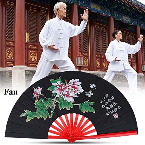 Vbestlıfe Çin Fan Tai Chi Kung Fu Katlanır Fan Dövüş Sanatları Kung Fu Bambu ipek Yelpaze Sağ El Wushu Dans Pratice Eğitim