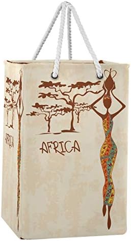 Blueangle Afrikalı Kadın çamaşır sepeti Katlanabilir Naylon Kumaş Çamaşır Sepeti Katlanabilir Giysi çamaşır torbası ile Genişletilmiş