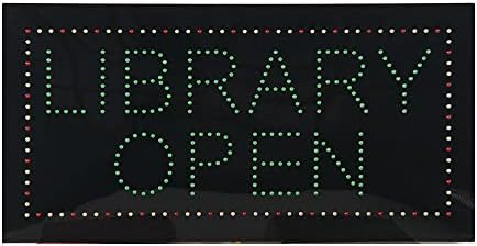 İş için LED Kütüphane Açık İşareti, Halk Kütüphanesi için Süper Parlak LED Açık İşareti, Kütüphane Vitrin Pencere Dekoru için