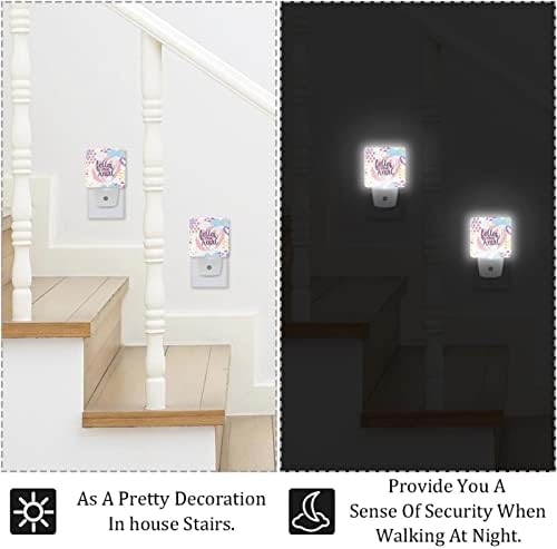 Kalbinizi Takip edin Gece Işıkları Kapalı, Yatak Odası Kreş Bebek Odası için Duvar Dekoratif Gece Lambaları Plug-in LED