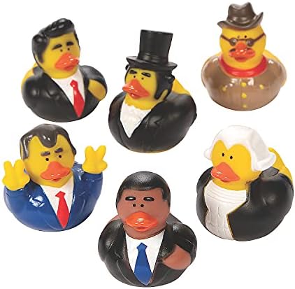 Tribello President Rubber Ducks-12 Paket | Bağımsızlık Günü, Dördüncü Temmuz Süslemeleri, Başkanlar Günü, Seçim Hediyeleri,