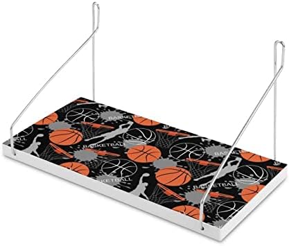 Basketbol Spor Desen Duvara Monte Ahşap Yüzer Raf Duvar Depolama Rafları Banyo Ofis Çamaşır Odası Mutfak için