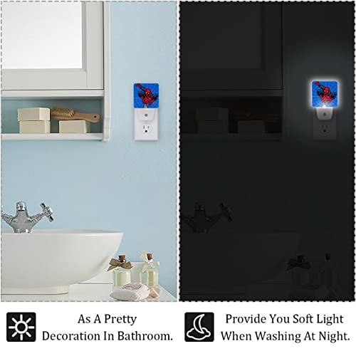Başucu Lambası Karikatür (16) Led Gece Lambası Plug-in ile Alacakaranlıktan şafağa Sensörü için Yatak Odası Banyo Mutfak Koridor