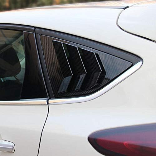 KIMISS Arka Pencere Havalandırma, karbon Fiber Stil ABS Arka Pencere Panjur Panjur Havalandırma Odak ST RS MK3 için Uyar