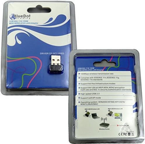 Moondon USB Kablosuz Adaptör 2.0 802.11 n/g / b 2.4 GHZ 150Mbps Wifi / WLAN nano mini