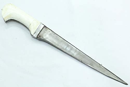 PH Sanatsal Vintage eski Pesh-kabz Hançer Bıçak Wootz bıçak Deve Kemik çip Kolu 14 inç