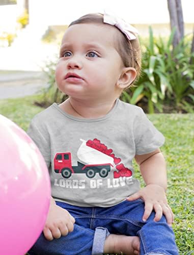 Yürümeye başlayan çocuklar Sevgililer günü kıyafet hediye traktör severler bebek çocuk T-Shirt için
