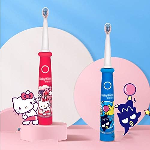 Elektrikli Diş Fırçası Şarj Edilebilir 2-Sahne Sonic Çocuk Diş Fırçası ile 30 s Hatırlatma için Erkek Kız Yaş 3-12 Yıl (Renk: