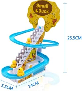 Baharatlı ördek kafası Merdiven Oyuncak Çocuk Roller Coaster oyuncak Seti, ördek yarış pisti 3 Yaşından Büyük çocuklar için