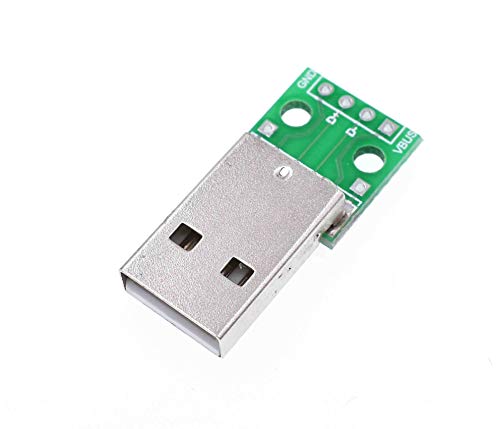 5 adet USB DIP Adaptörü Dönüştürücü 4 pin için 2.54 mm PCB Kurulu Güç Kaynağı DIY