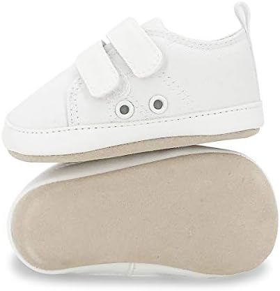 BEBARFER Bebek Erkek Kız Ayakkabı Tuval Bebek Sneakers Yumuşak 100 % Deri Kaymaz Taban Yenidoğan Toddler Ilk Yürüteç Beşik