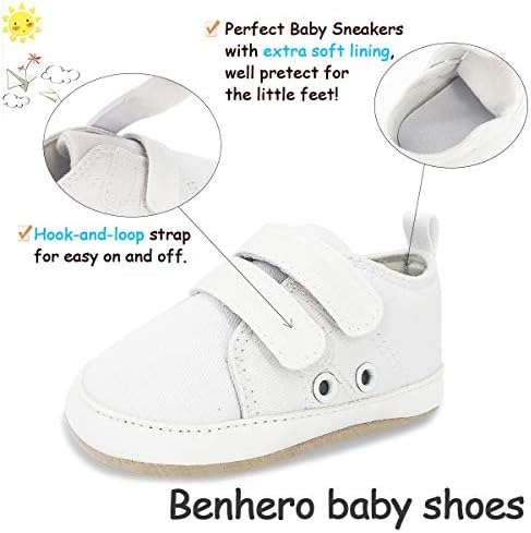 BENHERO Bebek Erkek Kız Ayakkabı Tuval Bebek Sneakers 100 % Deri Kaymaz Hasebiyle Bebek yürüteci Beşik Ayakkabı