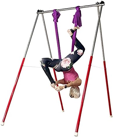 YISHAN Spor Çerçeve Yoga Standı Trapez Pull Up Bar Taşınabilir, İstikrarlı, Yüksekliği Ayarlanabilir ve Dayanıklı Hava Yoga