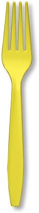 Yaratıcı dönüştürme Mimoza sarı plastik Çatal