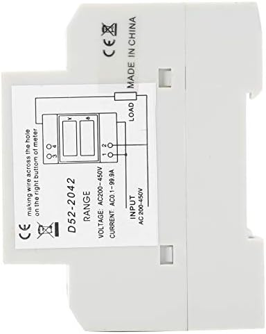 2 in1 Multimetre, LCD Ekran Dijital Güç Faktörü Metre 200-450 V Ölçmek İçin AC Gerilim Ve Akım