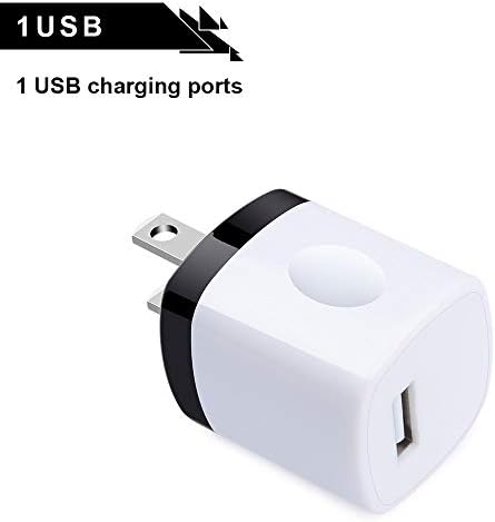 USB Fiş Adaptörü, şarj Blok, NonoUV 5-Pack 1A Tek Port Duvar Şarj Kutusu USB Güç Küp Tuğla için iPhone 13 12 11 Pro Max SE