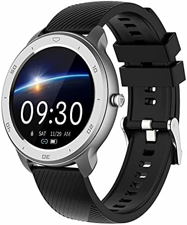 QFSLR akıllı saat, 1.28 Erkekler Kadınlar için Smartwatch, IP68 Su Geçirmez spor ızci nabız monitörü Kan Basıncı ile Android